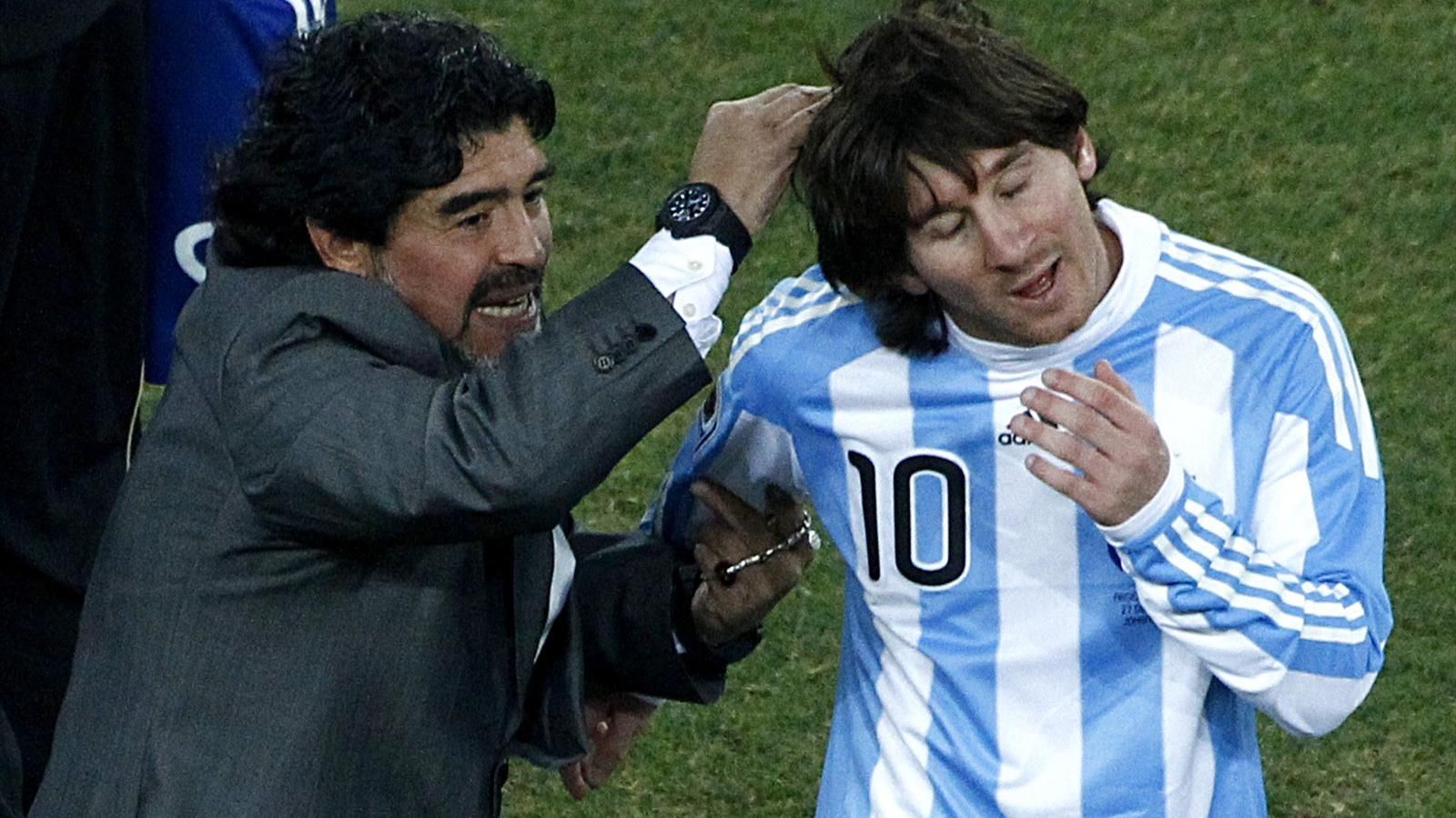 Diego Maradona & Lionel Messi