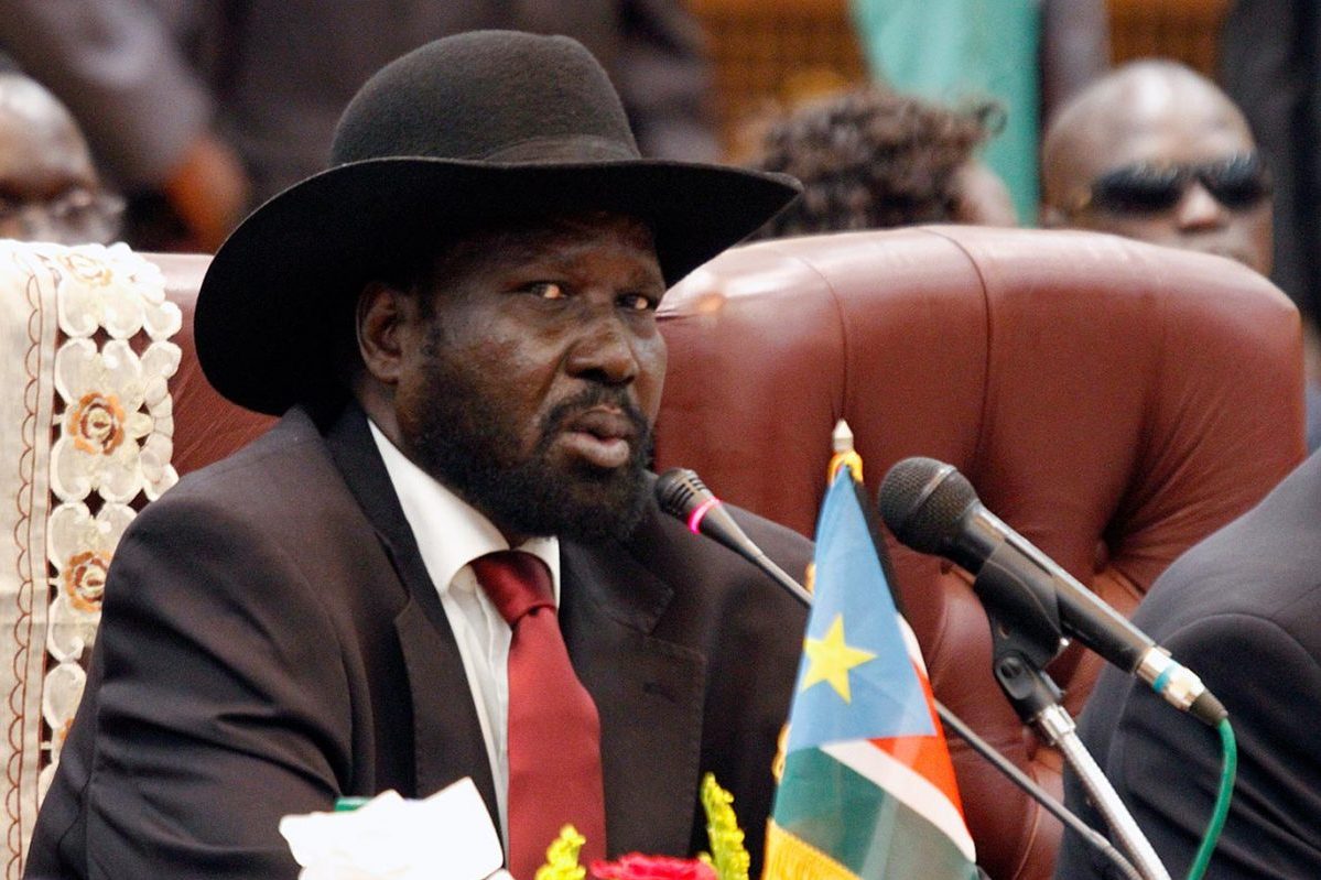 Le président du Sud-Soudan Salva Kiir vu lors d'un sommet d'une journée sur le pétrole le 3 septembre 2013 à Khartoum [Ashraf Shazly/AFP/Getty Images]