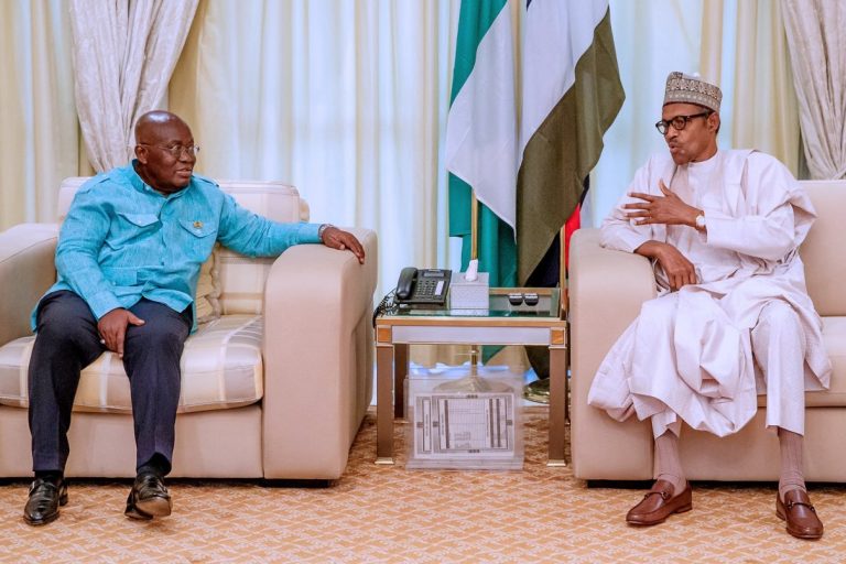 Tensions entre le Nigeria et le Ghana: Muhammadu Buhari a rencontré Nana Akufo-Addo