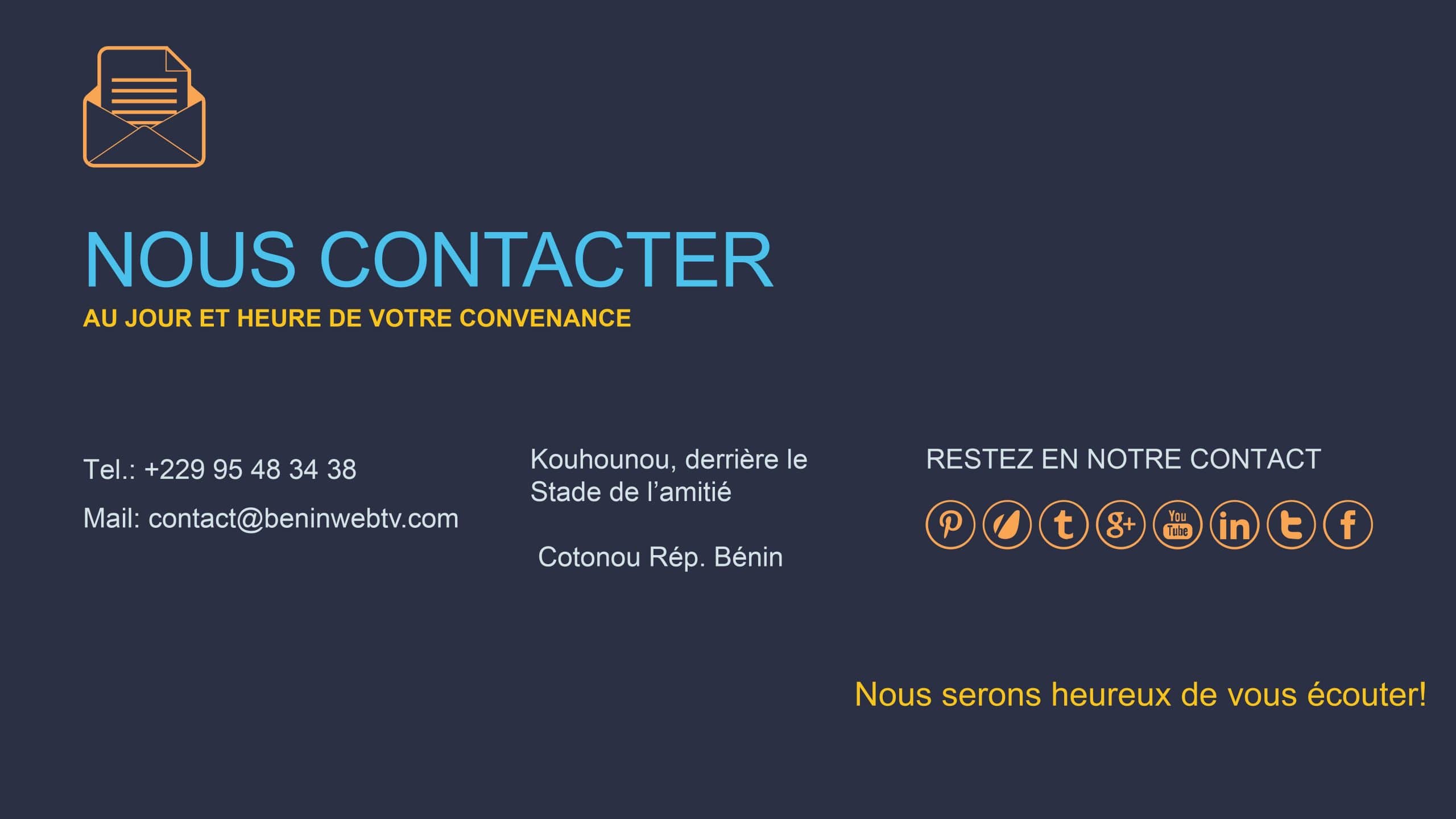 contact de bénin web tv