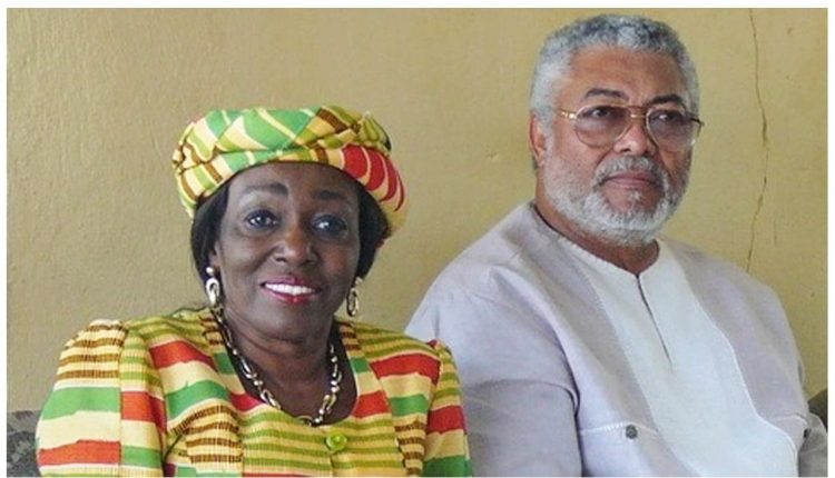 Nana Konadu Agyeman Rawlings et son époux Jerry John Rawlings