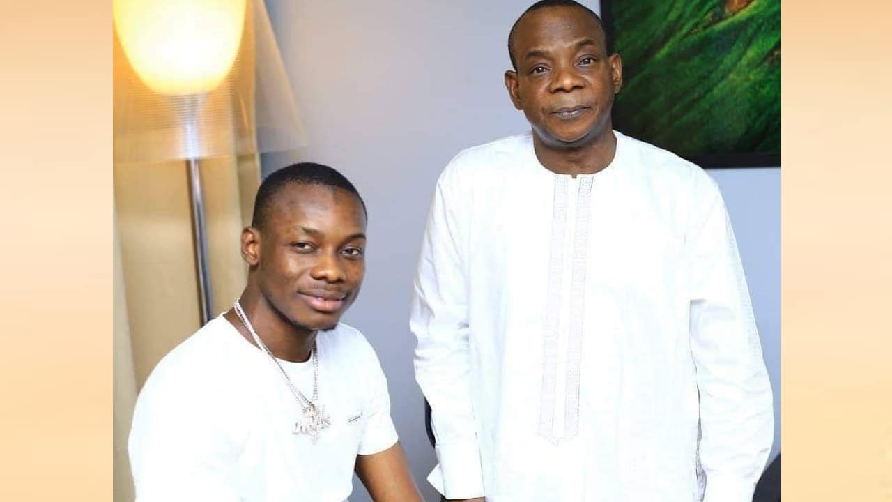 Sidiki Diabaté et son père Toumani @ FB