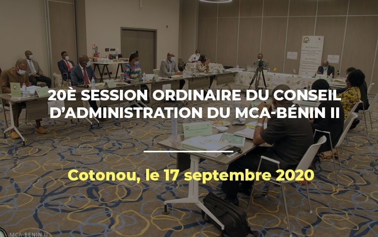 20è session ordinaire du CA de MCA-Bénin