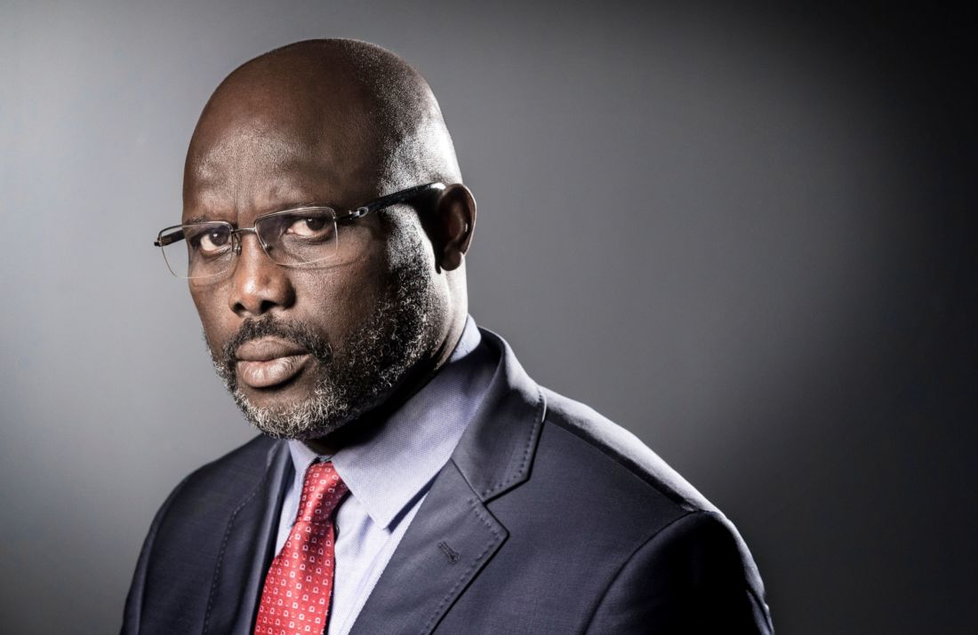 L’ancien footballeur George Weah est devenu président du Liberia