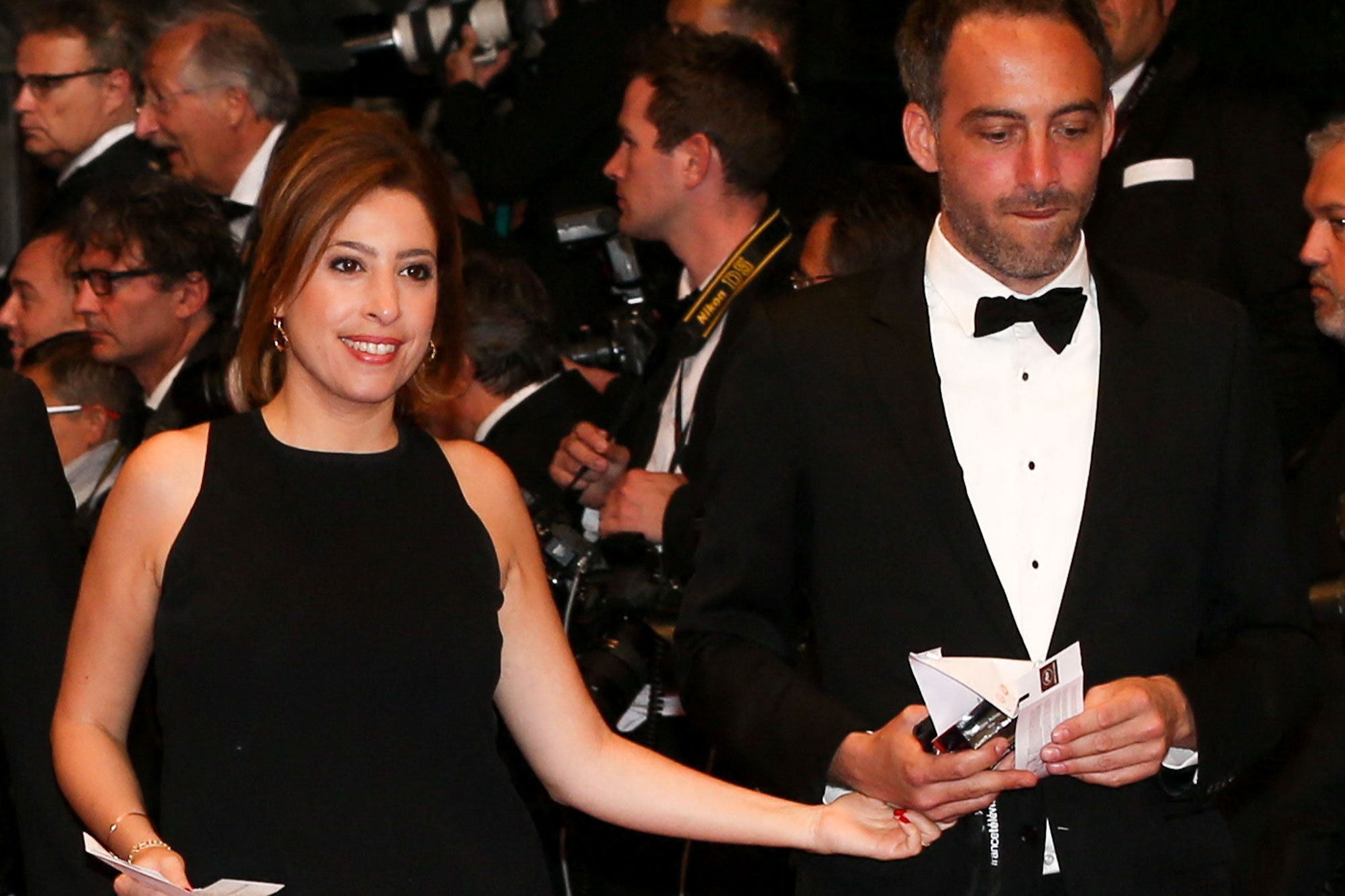 Léa Salamé et son compagnon Raphaël Glucksmann au festival de Cannes en mai 2017. Shootpix/ABACA