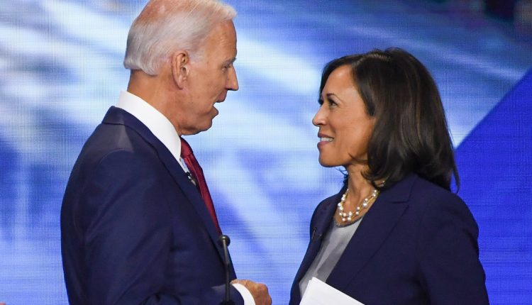 oe Biden et Kamala Harris, le 13 septembre 2019 Crédit : Robyn Beck / AFP
