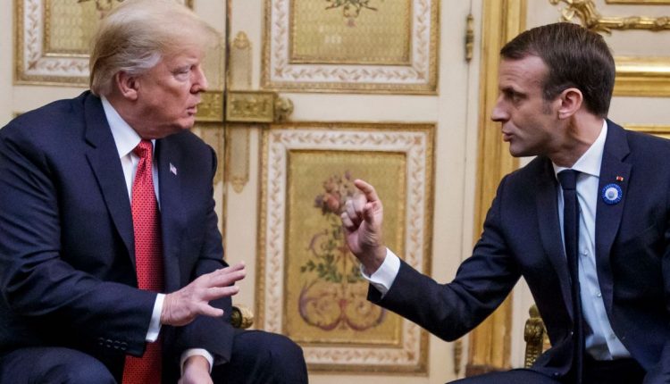 Donald Trump à l'Elysée avec Emmanuel Macron © AFP / CHRISTOPHE PETIT-TESSON / POOL