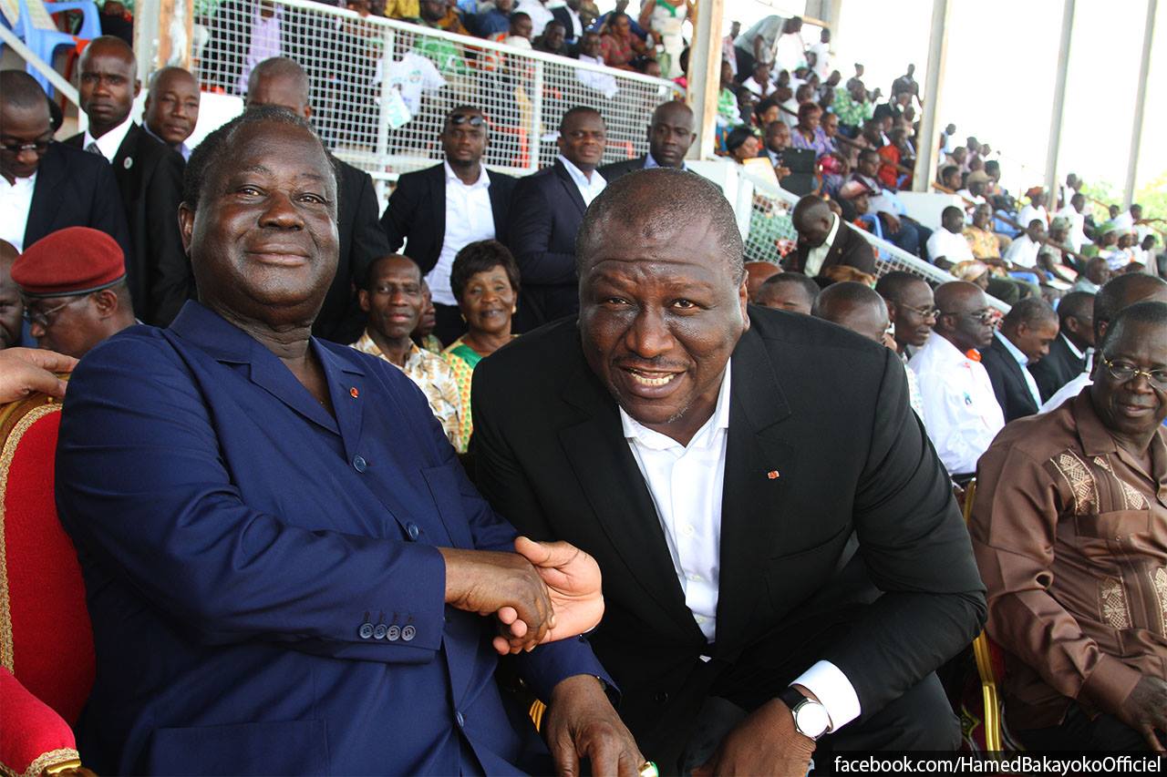 Hamed Bakayoko et Henri Konan Bédié